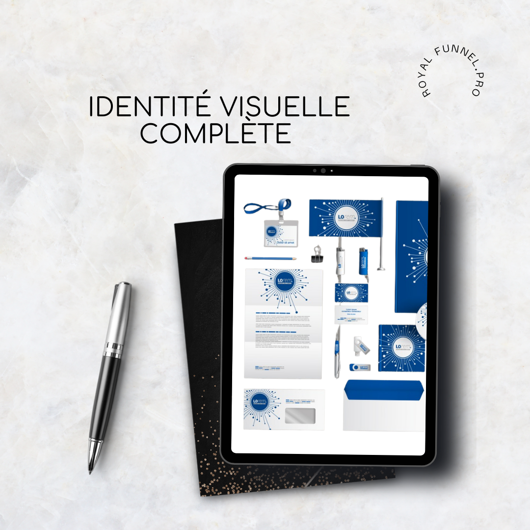 Mockup identite visuelle complète