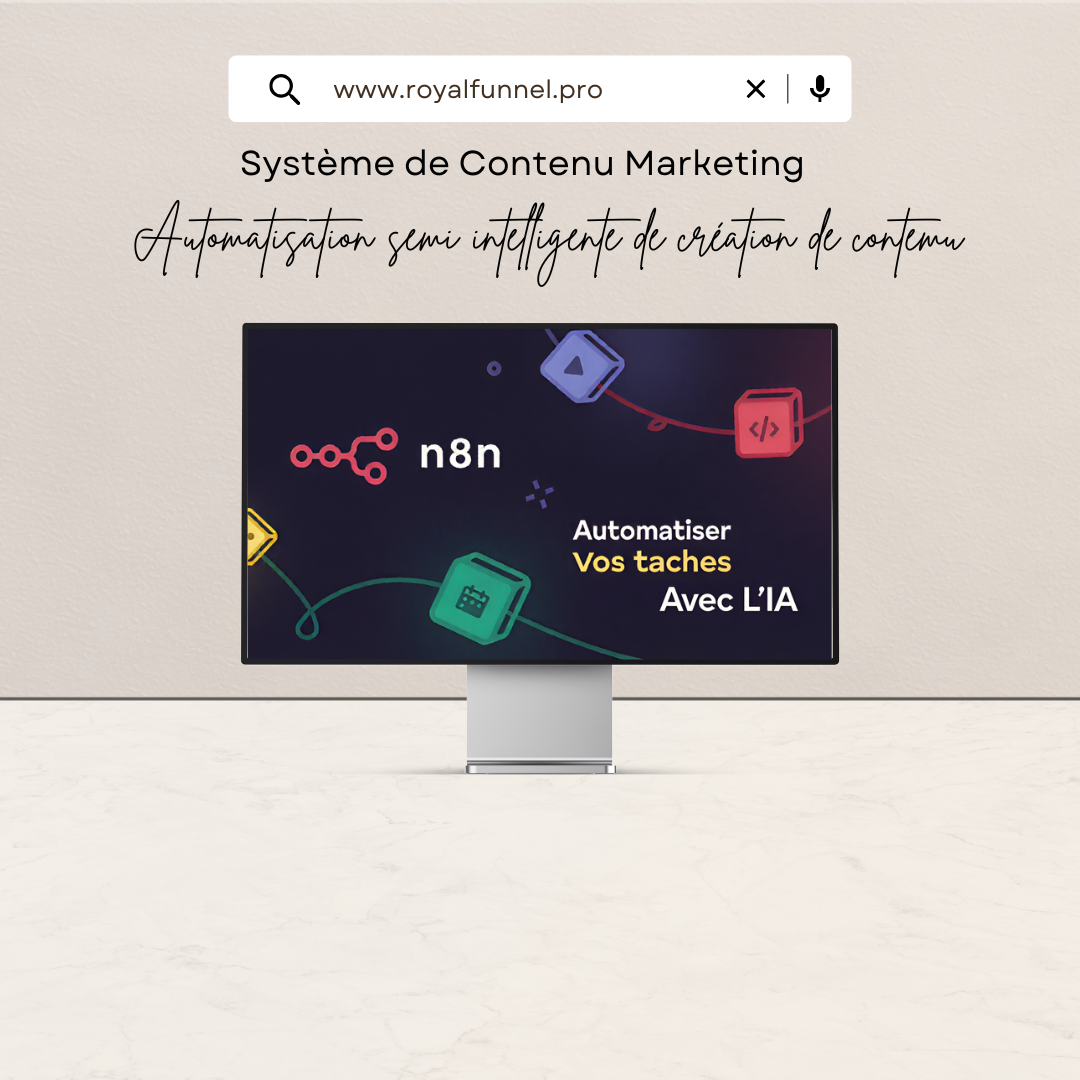 Mockup systeme de contenu marketing